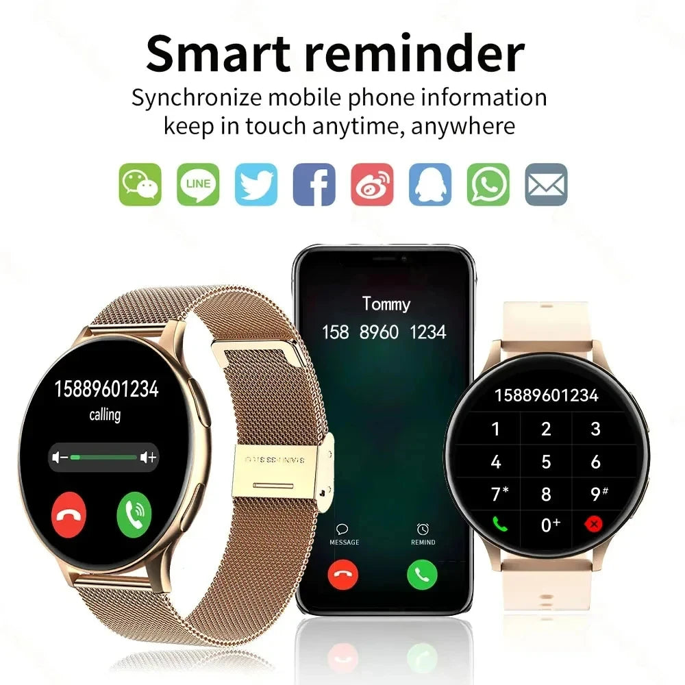 LIGE New Smart Watch 2025 Wireless Charging Smartwatch Bluetooth Calls Watches Men Women Fitness Bracelet Custom Watch Face +Box