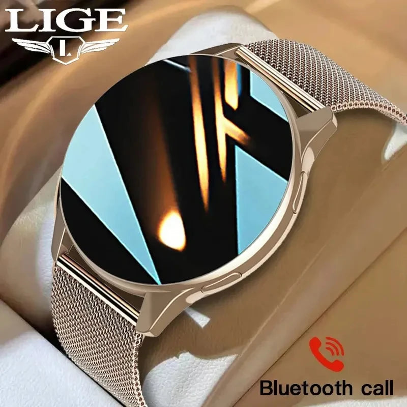 LIGE New Smart Watch 2025 Wireless Charging Smartwatch Bluetooth Calls Watches Men Women Fitness Bracelet Custom Watch Face +Box